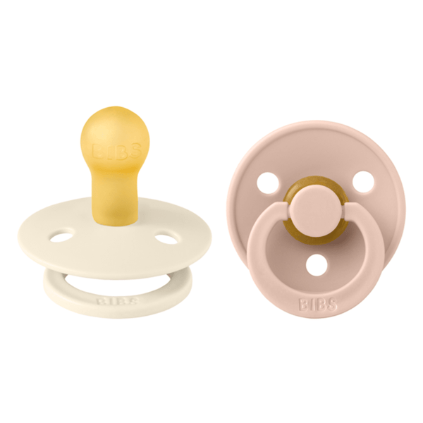 BIBS 2 - pak rund sut, str 1 - ivory/blush