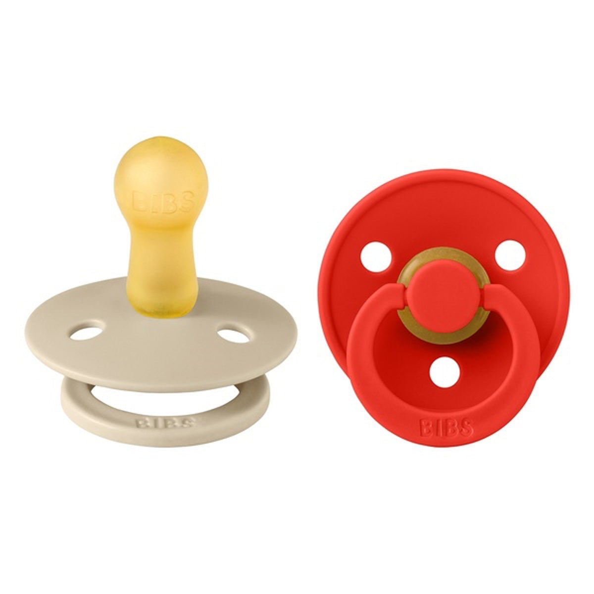 Bibs 2 - pak rund sut, str 2 - vanilla/candy apple
