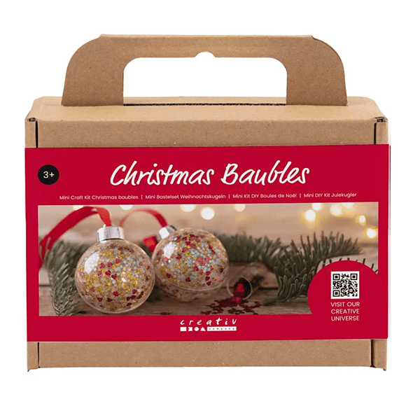 Creato Company mini DIY kit, julekugler - pailetter
