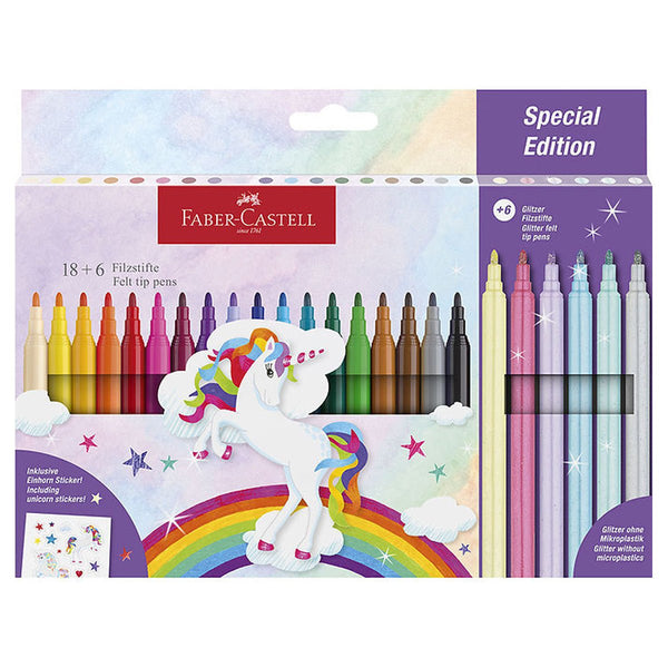 Faber - Castell Tusser 18 + 6 Pastel, Enhjørning