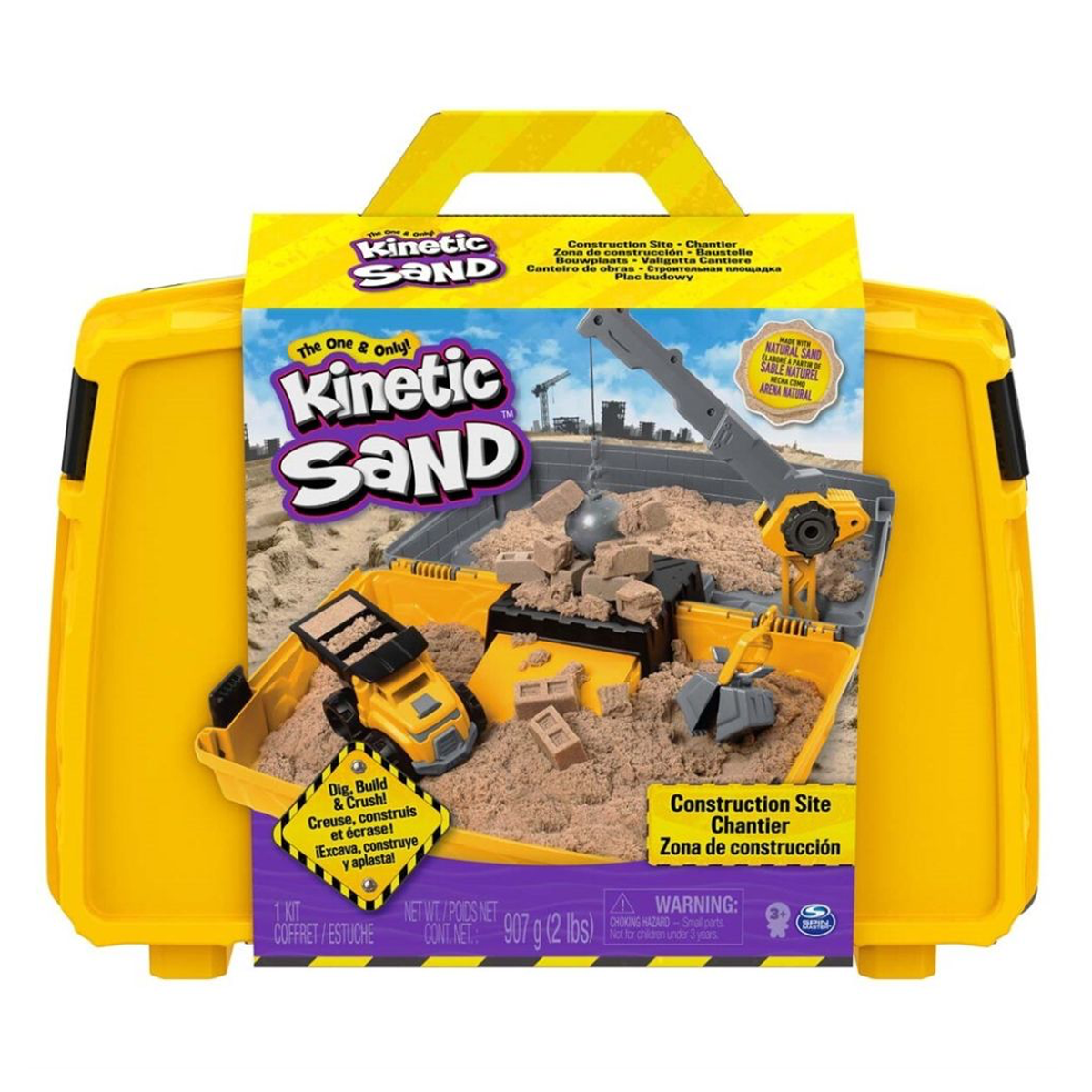 Kinetic Sand Faltbares Bauset – Kreatives Sandspiel für Kinder – Kleines Karussell
