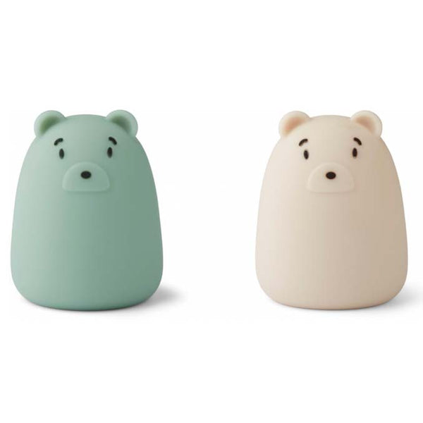 Liewood 2 - pak mini Callie lampe, Mr Bear - Peppermint/Sandy