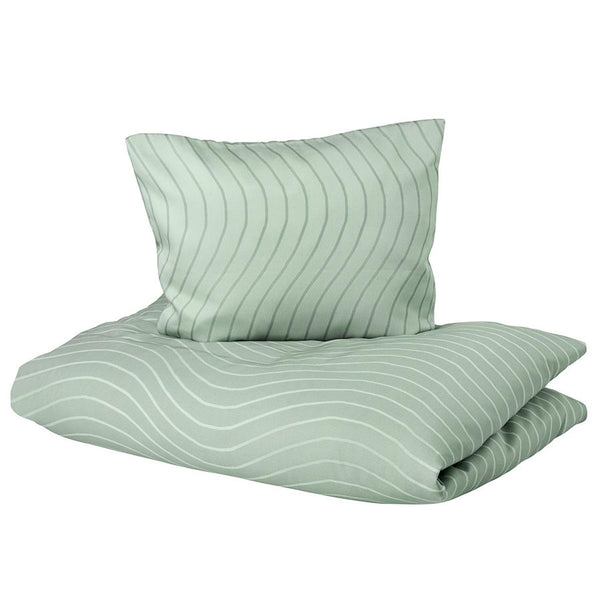 Leander juniorsengetøj, organic, Woodland sage green