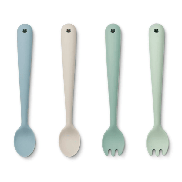 Liewood spisesæt, 4 - pak, dusty mint multi mix