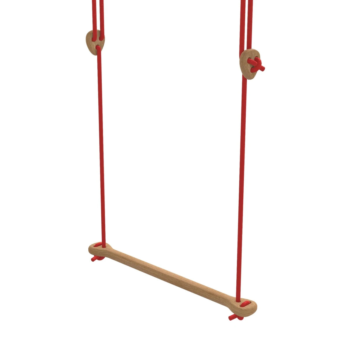 Lillagunga trapez, eg, rød reb, 2,80 - 3,80 m