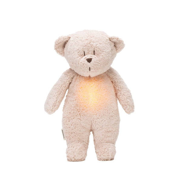 Moonie 2.0 Organic Humming Bjørn med lampe, rose