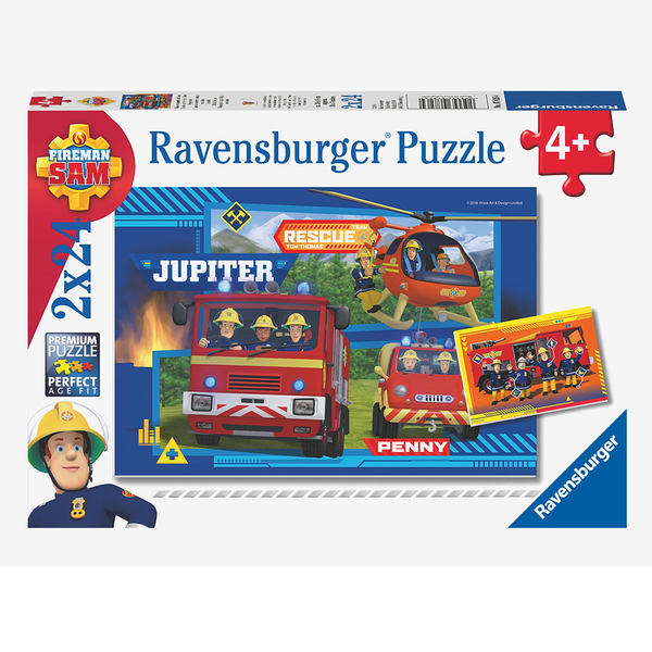 Brandmand Sam puslespil 2 x 24 brikker, To the rescue