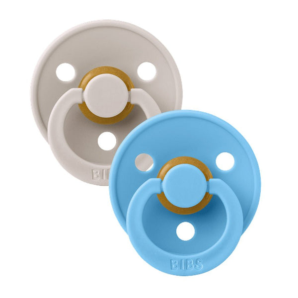 BIBS 2 - pak rund sut, str 1, Mushroom/Breeze