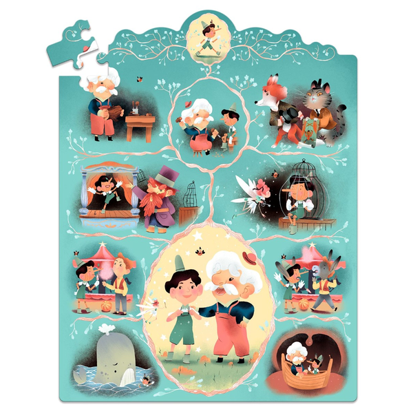 Historie Puslespil med Pinocchio (54 brikker)