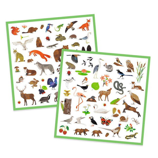 Djeco klistermærker, fauna