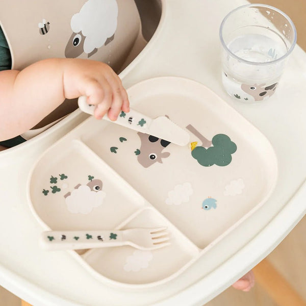 Done by Deer foodie bestik sæt, tiny farm sand
