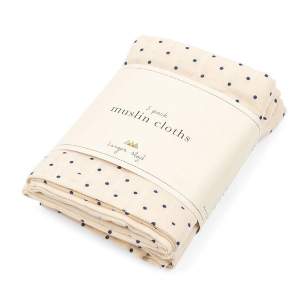 Konges Sløjd 3 - Pak Muslin Stofble, Estate Dot