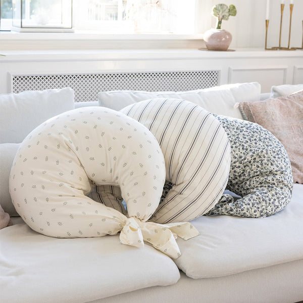 Sebra Ammepude, økologisk bomuld cream stripe