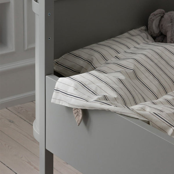 Sebra Junior sengetøj, cream stripe