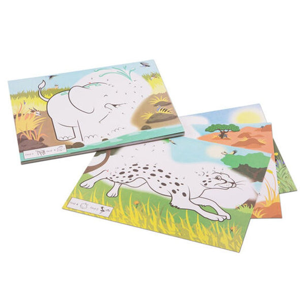 Melissa and Doug prik - til - prik malebog, vilde dyr
