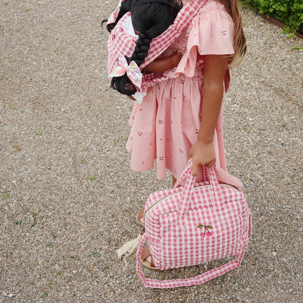 Konges Sløjd Dukke taske, bubblegum check