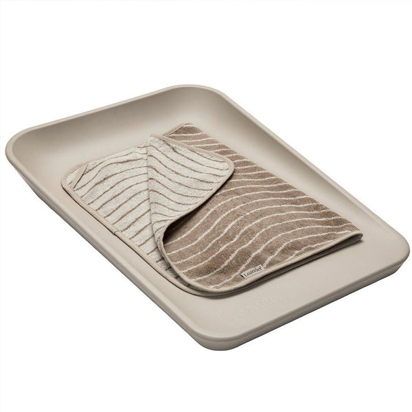 Leander Topper til puslepude, organic, Woodland cappuccino