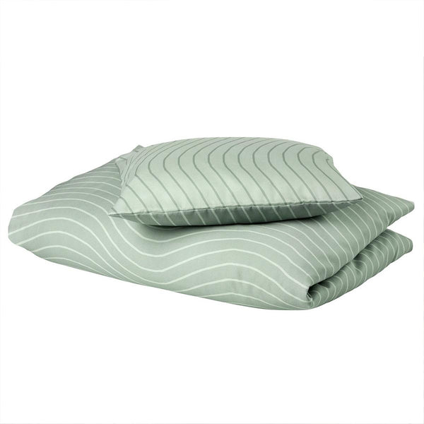 Leander juniorsengetøj, organic, Woodland sage green