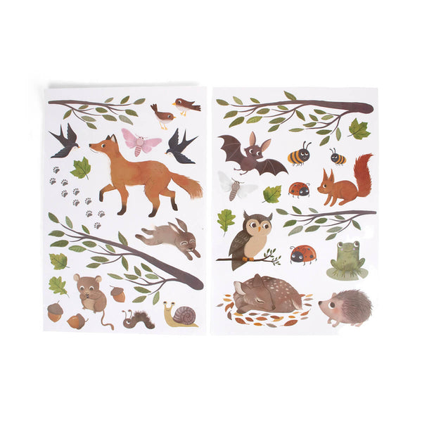 Filibabba Wallstickers - Skovens Dyr