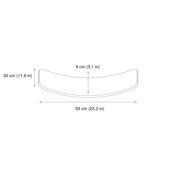 CurveLab balancebræt med filt, Little Arc, lilla