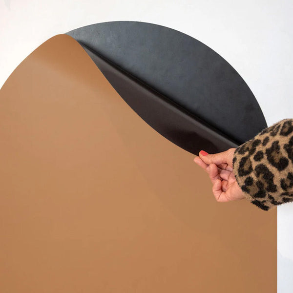 Ferflex® Magnetisk Tapet Tavle Med Rund Top - 1 m x 58 cm, Caramel