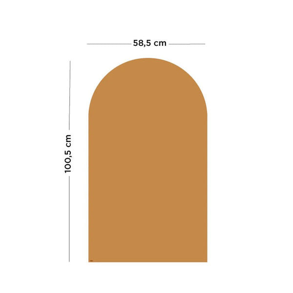 Ferflex® Magnetisk Tapet Tavle Med Rund Top - 1 m x 58 cm, Caramel