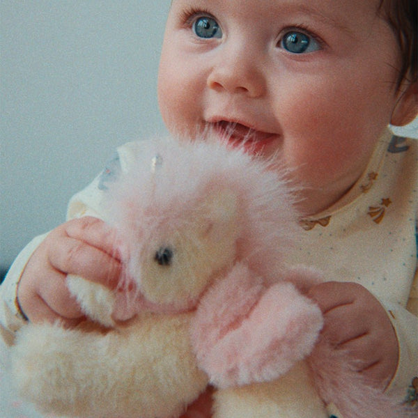 Aktivitetslegetøj med Enhjørning i Off White