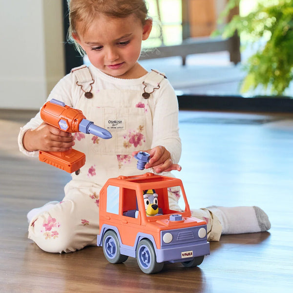 Bluey Build a Buddy Motorisiertes Auto und Bohrmaschine
