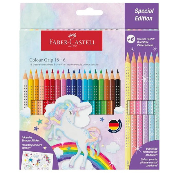 Grip Farveblyanter Unicorn 18 + 6