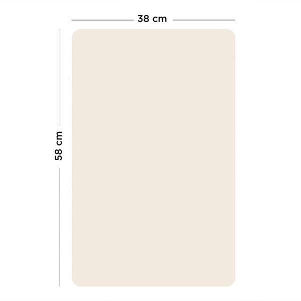 Magnetisk Rektangulær Tavle Lin Beige S (38cm x 58cm)