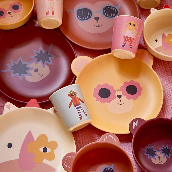 Melamin Tallerken med Enhjørninge Motiv med Mat Finish