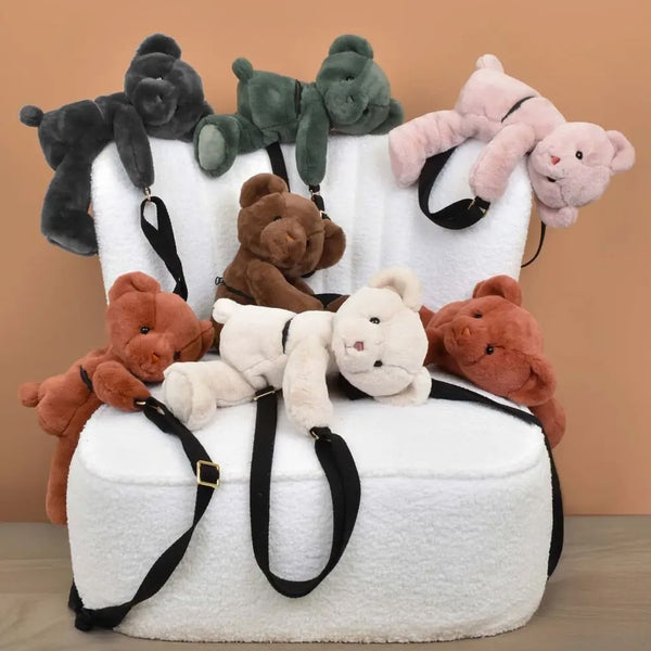 Taske med Bjørn i Brun (30 cm) fra Doudou et Compagnie