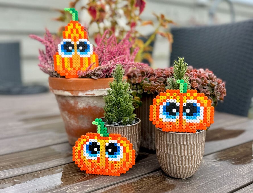 Halloween græskar - Anja Takacs perlemønstre - BK Family