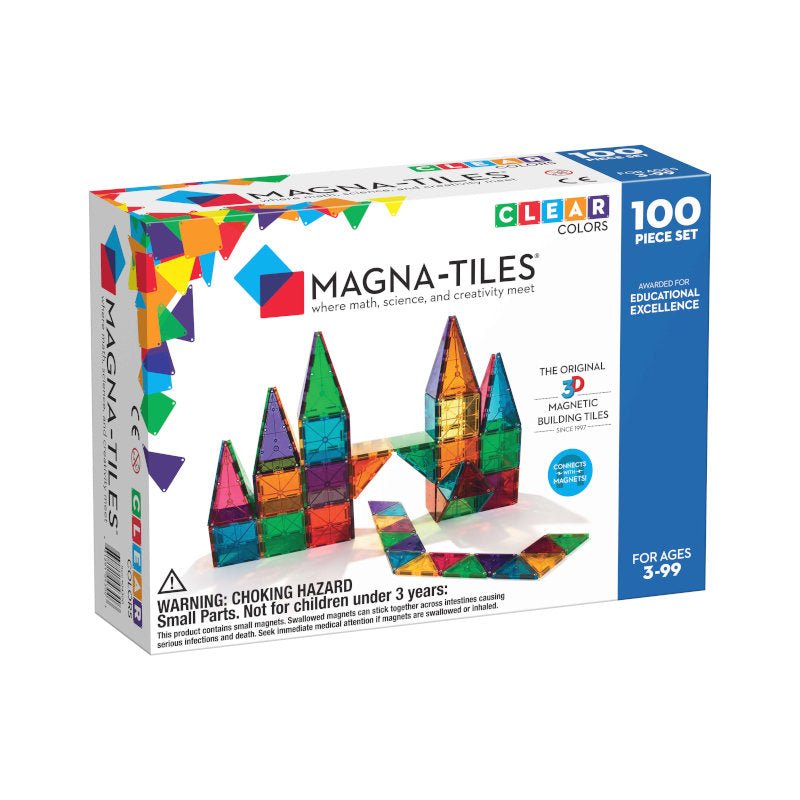 Magna - Tiles byggemagneter, clear - 100 dele