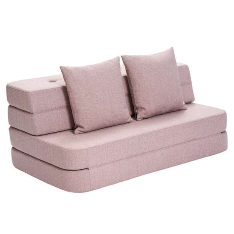 byKlipKlap 3 - fold sofa, 120 cm soft rose