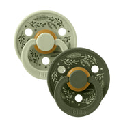 Bibs Holiday Leaf 2 - Pak Colour Sut Str 1, Sage/Hunter Green