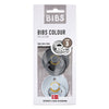 2-Pack runde Schnuller Iron/Babyblau (Gr. 3)