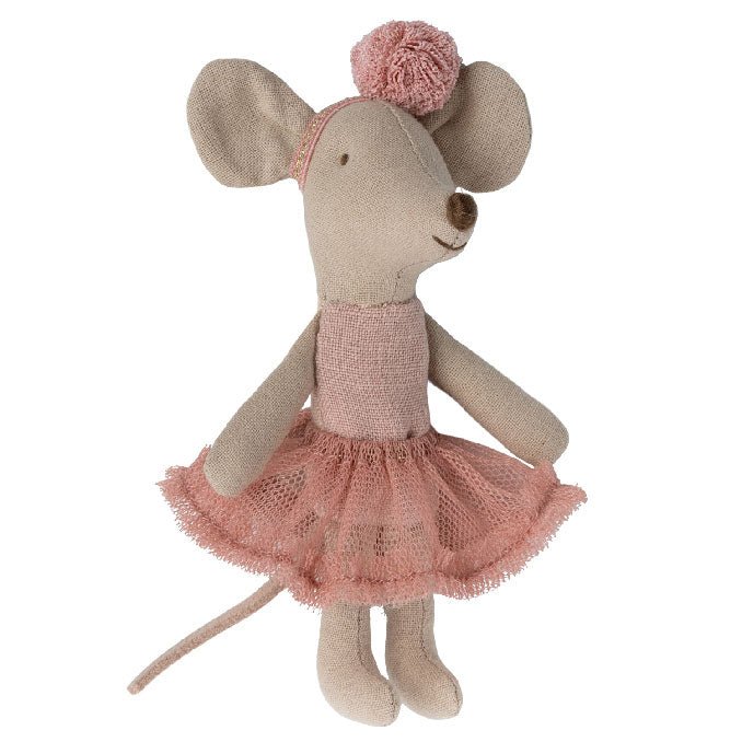 Maileg Ballerina mus, Lillesøster - Rosa