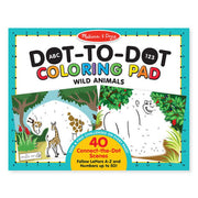 Melissa and Doug prik - til - prik malebog, vilde dyr