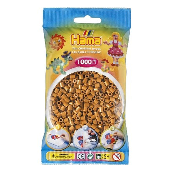 Hama Midi Bügelperlen 1000 Stück, hellbraun