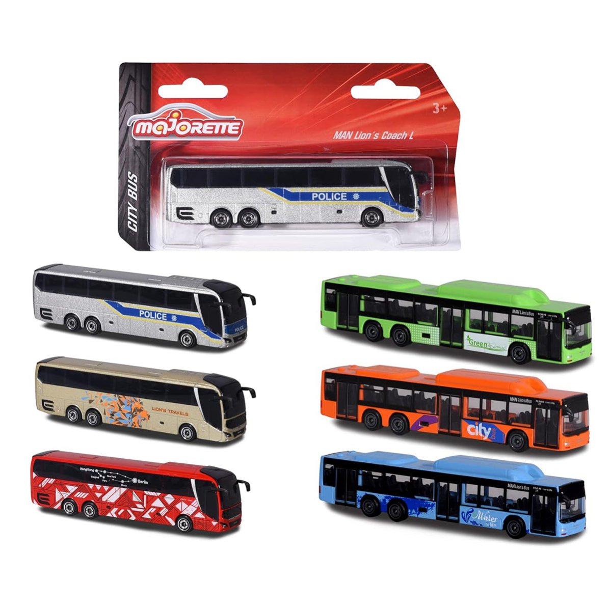 Majorette MAN City Bus, Asst