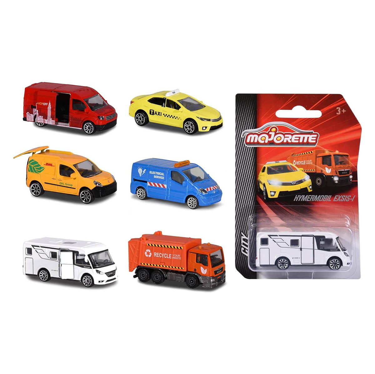 Majorette City Biler, Asst