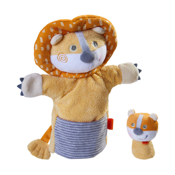 Haba Handpuppe, Löwe mit Jungtier