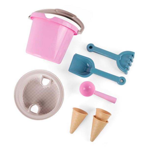 Eimer-Set mit Eistüten, Rosa