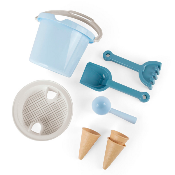 Eimer-Set mit Eistüten, Blau