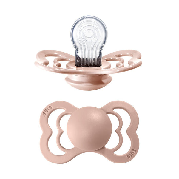 Bibs supreme silicone sut, str 2 - blush