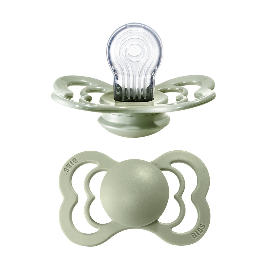 Bibs supreme silicone sut, str 2 - sage