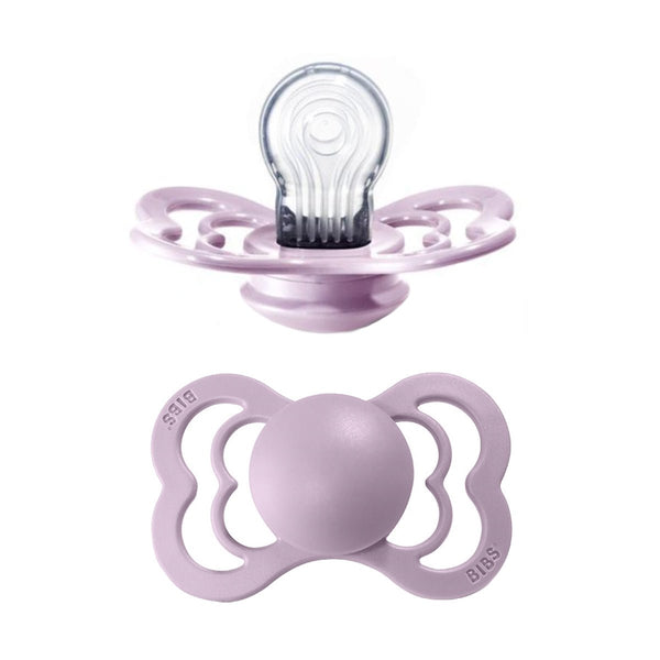 Bibs supreme silicone sut, str 2 - dusky lilac