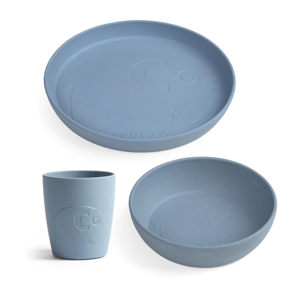 Sebra MUMS spisesæt, Powder Blue