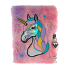 Tagebuch mit Schloss Rosa Plüsch mit Einhorn